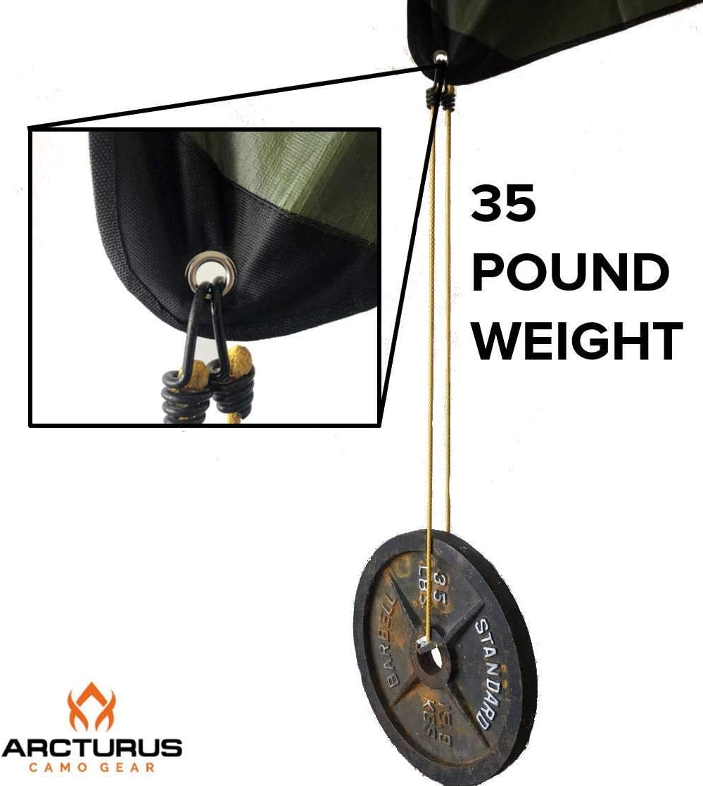 Arcturus Insulated Tarp | Reusable Heavy Duty Thermal Survival Blanket – 60 x 82 inches, Reflects 90% Body Heat, Waterproof, Windproof, 3-Layer Design, Reinforced Grommets, Olive Green