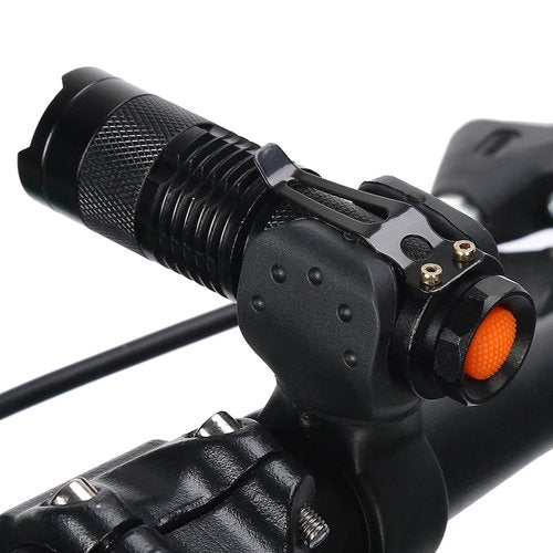 HERCHR LED Bike Light 260 Lumens Waterproof Bicycle Front Headlight 360°Telescopic Zoom Bike Light Adjustable Mountain Bicycle Light for Men Women Kids Road Mountain Cycling Black Bike Headlight