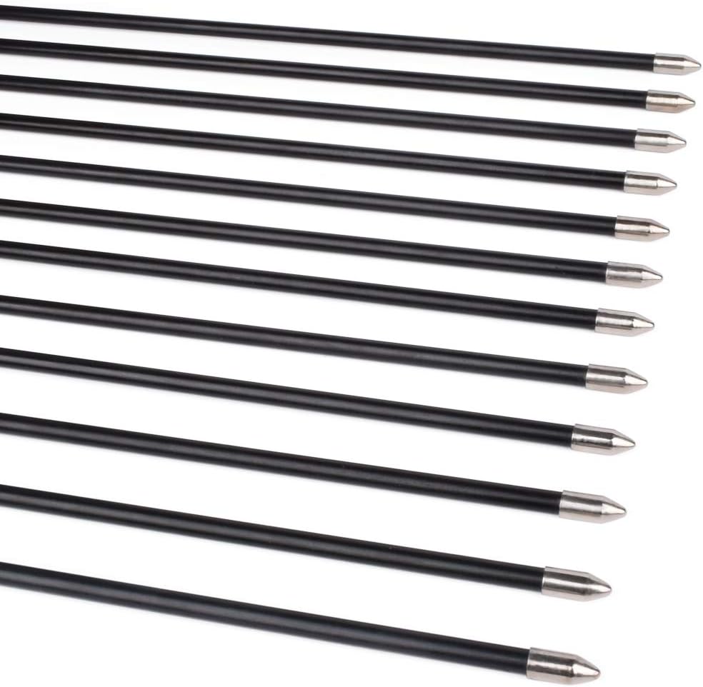 Archery Youth 24 26 Inch Fiberglass Archery Targeting Arrows for Youth Practise Recurvebow Compound Bow Shooting