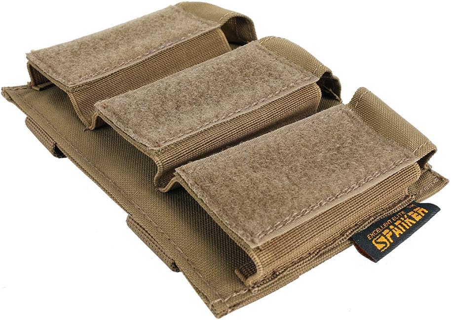 EXCELLENT ELITE SPANKER Tactical Open Top Double/Triple Pistol Mag Pouch for Glock M1911 92F Magazines 40mm Grenade