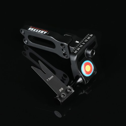 ZSHJGJR Adjustable Spring Steel Arrow Rest for Compound Bows - Aluminum Black Arrow Rest with Interchangeable Blades - Precision Hunting & Target Shooting Accessory Right Handed