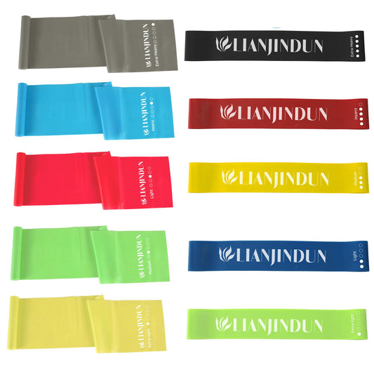 10pcs Professional Resistance Bands