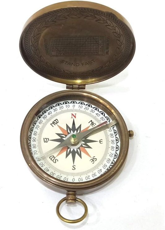 American Compass Antique Vintage Brass Compass Rustic Vintage Home Decor Gifts