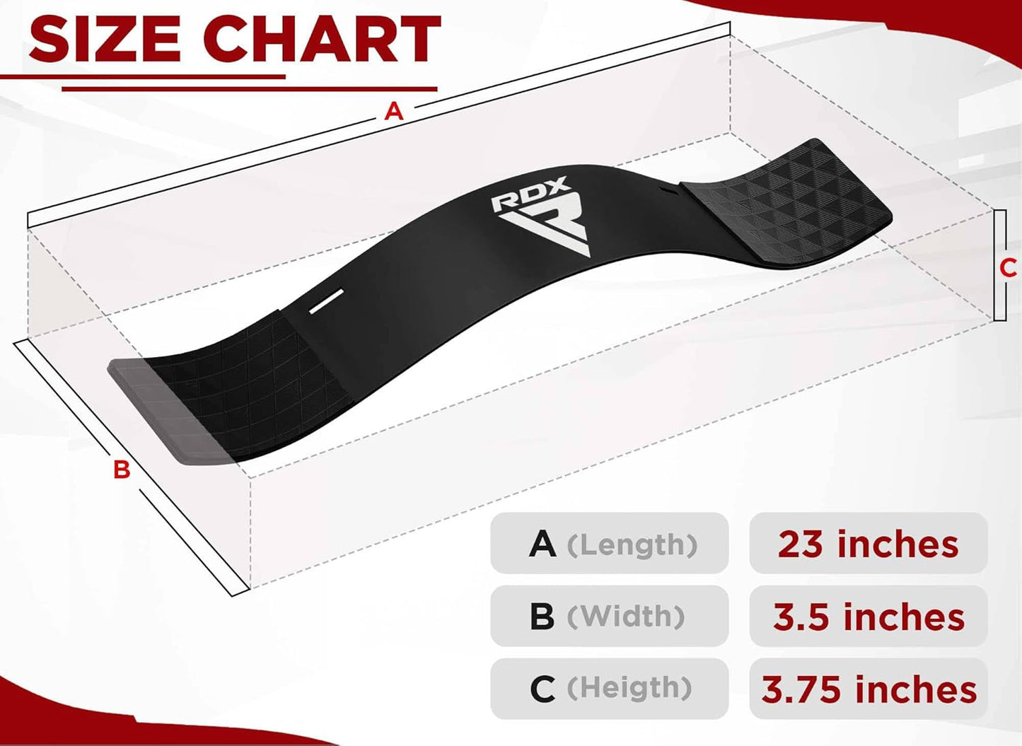 RDX Arm Blaster for Biceps & Triceps - 23” Aluminum Curl Support Isolator with Adjustable Strap & Thick Padding