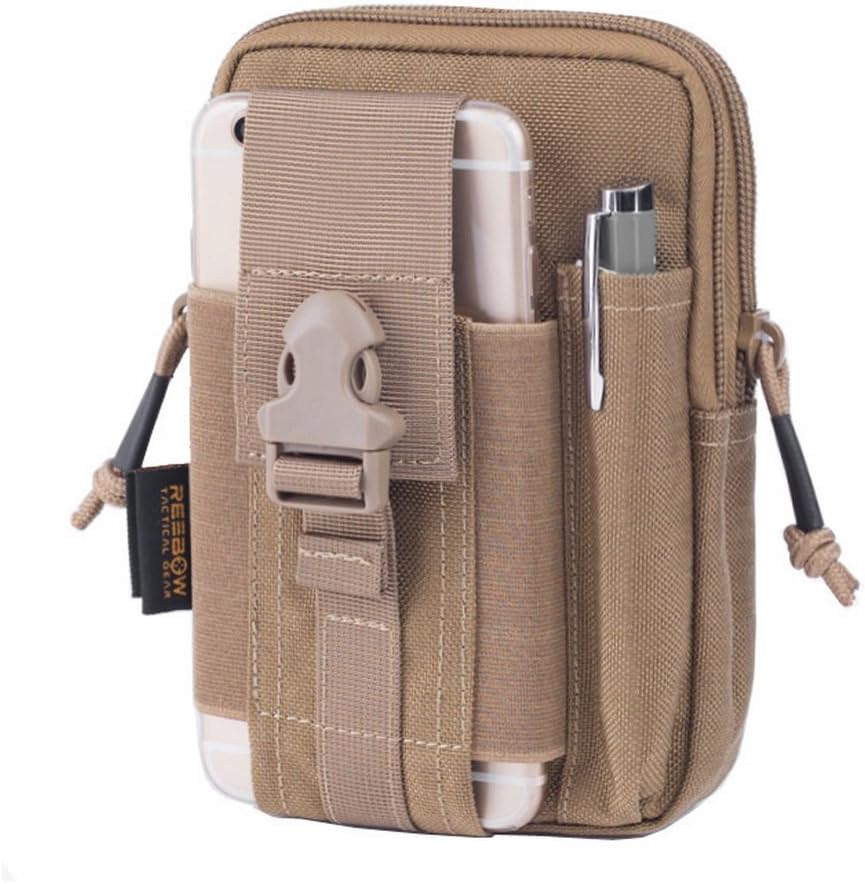 Tactical Molle EDC Pouch - Utility Gadget Belt Waist Bag with Cell Phone Holder