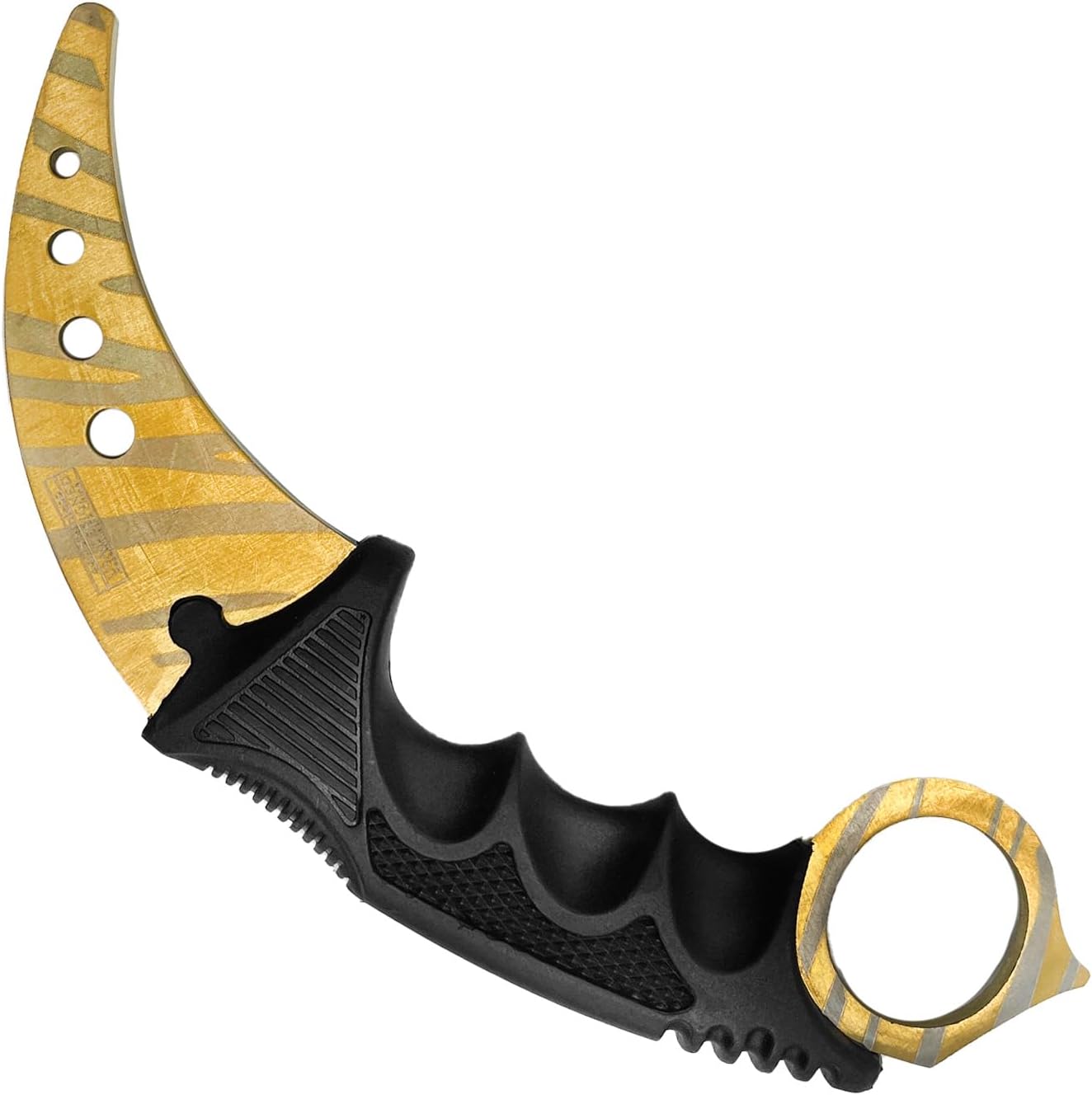 Falcon 7.5" Tactical Fixed Blade Training, No Edge. For Training Purpose Only (Black)