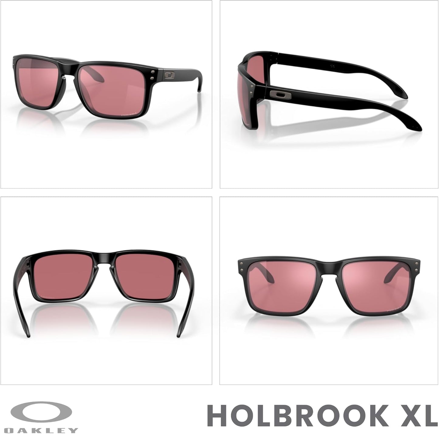 OAKLEY Holbrook OO9102 Square Sunglasses for Men+ Bundle Accessory Leash Kit, Microfiber Pouch
