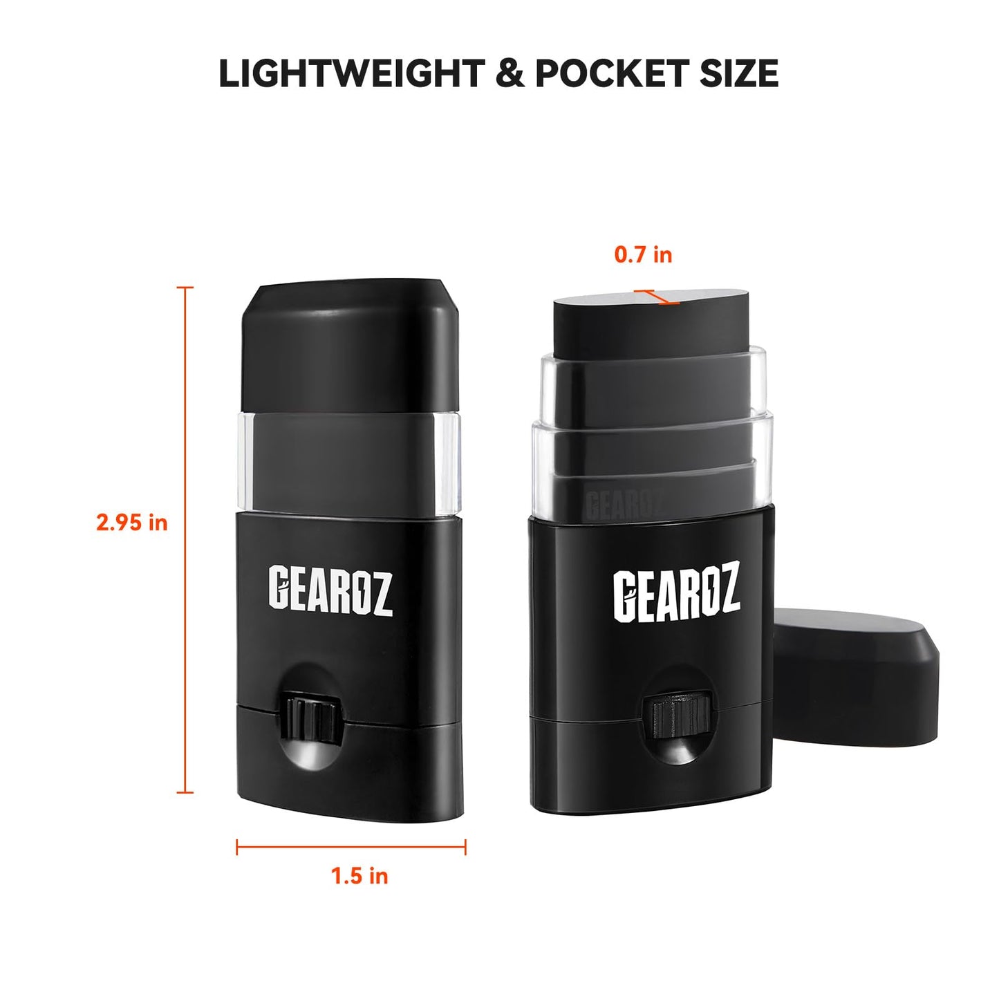 GearOZ Black Hunting Face Paint Stick, Deer Hunting Concealment Face Body Makeup Paint for Tactical Shooting Game Hidden & Baseball/Football/Softball, Hunting Accessories & Gear for Hunters Men Women