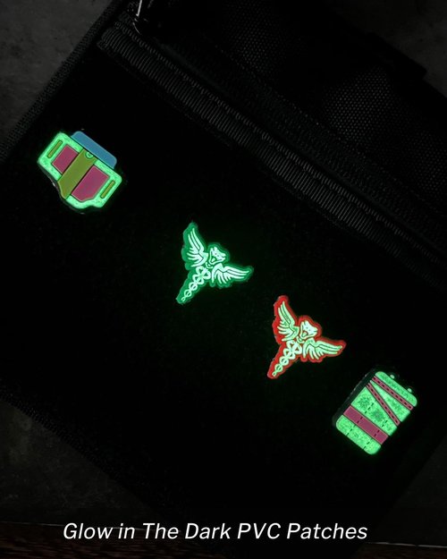 VIPERADE VAP2 EDC Patches, EDC Pouch Patch, Tactical Gear Patch, Decorative Patches for Pouch, Bag（2Pcs (Orange)
