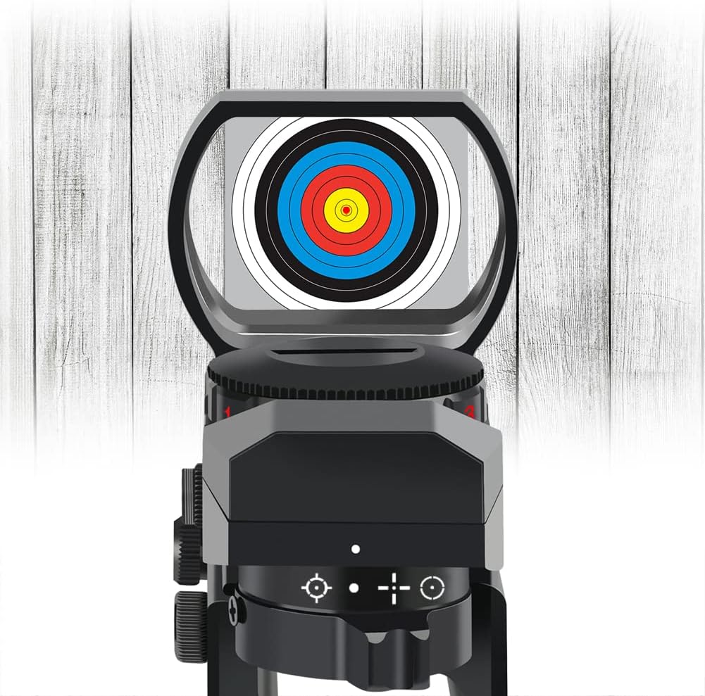 Feyachi Reflex Sight - Adjustable Reticle (4 Styles) Both Red and Green in one Sight!