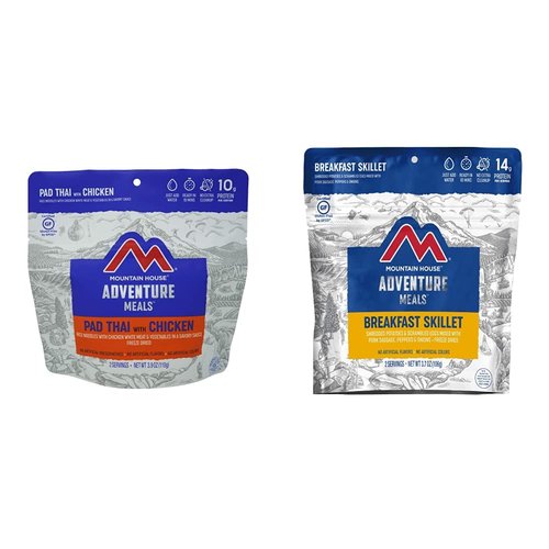 Mountain House Pad Thai with Chicken | Freeze Dried Backpacking & Camping Food |2 Servings | Gluten-Free & Breakfast Skillet | Freeze Dried Backpacking & Camping Food | 2 Servings | Gluten-Free