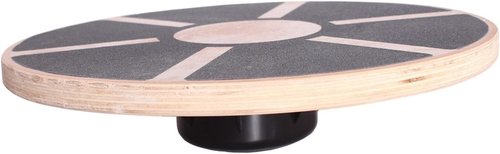 Heavy Duty 15.5" Wooden Balance Board with Non-Slip Pad Fitness Equipment