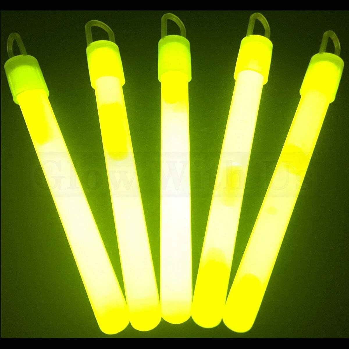 Glow Sticks Bulk Wholesale, 50 4” Blue Glow Stick Light Sticks. Bright Color, Kids Love Them! Glow 8-12 Hrs, 2-Year Shelf Life, Sturdy Packaging, GlowWithUs Brand
