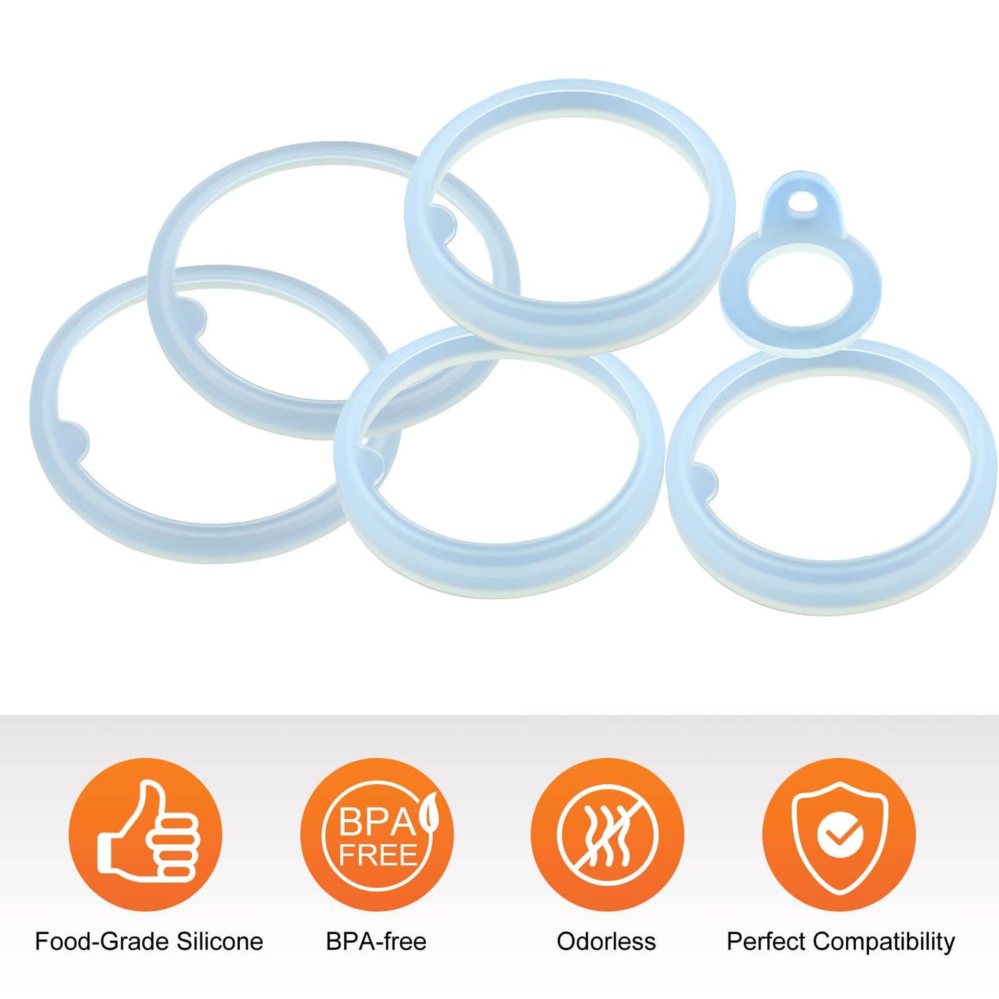 ACGZBD Water Bottle Gasket Replacement for Thermoflask 24oz/40oz Insulated Stainless Steel Water Bottle Lid - 3 Sets Silicone Gaskets Each for Water Bottle Straw Lid, Chug Lid & Chug Spout (9Pcs)