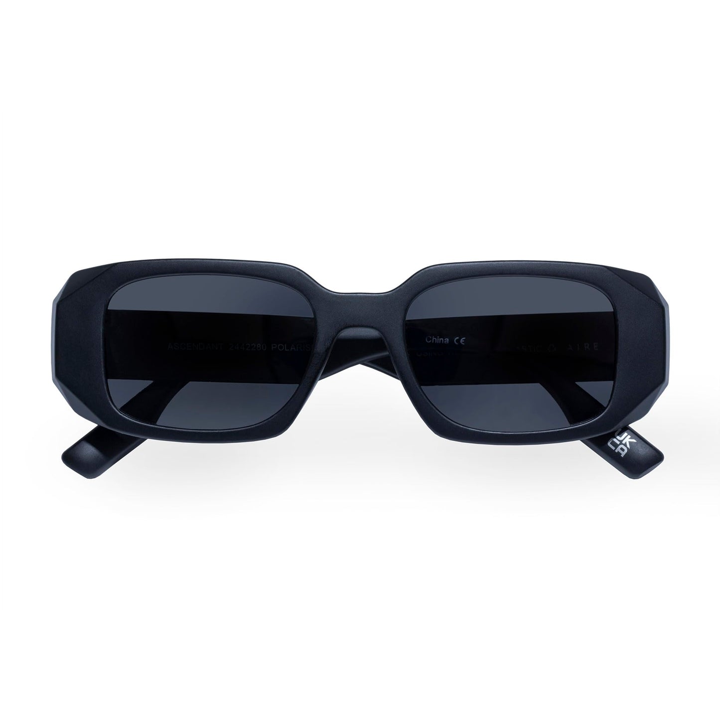 AIRE Ascendant Sunglasses - Matte Black, Rectangle, Unisex, Classic 'Everyday' Style