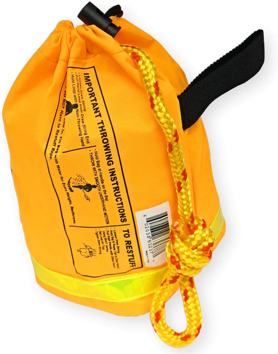 Throw Rope Throw Bag 60 Feet Floating Rope for Boating Kayaking Ice Fishing Boat Safety