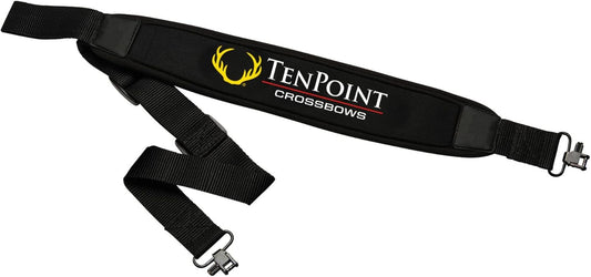 Adjustable Neoprene Sling for Crossbows - 1.25” Shoulder Strap with Thumb Loop, Fits TenPoint, Wicked Ridge & Horton