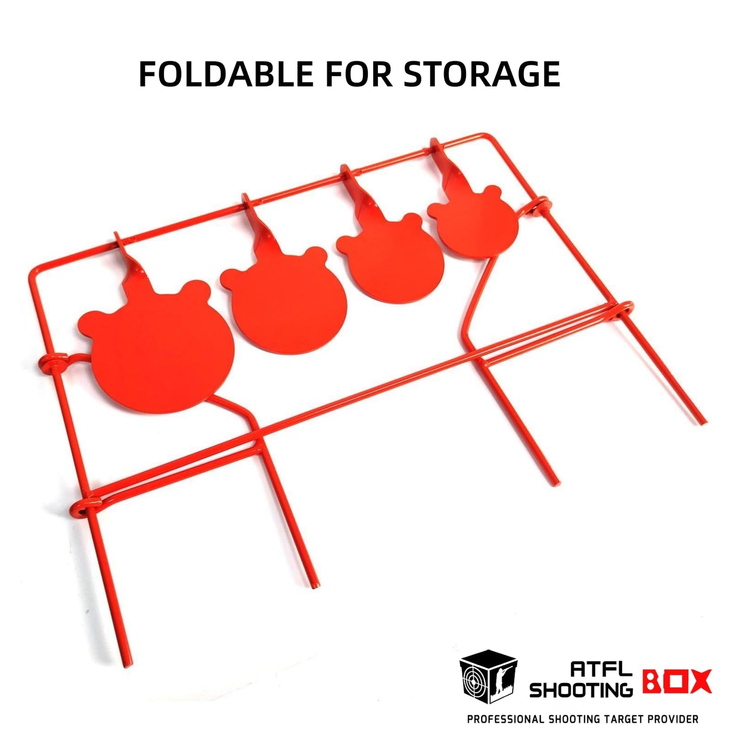 Atflbox BB Gun Target 4 Different Sizes gongs Heavy Metal Spinning Pellet Airgun Airsoft Shooting Target for Outdoor and Backyard, Rated for .177 .20 Caliber