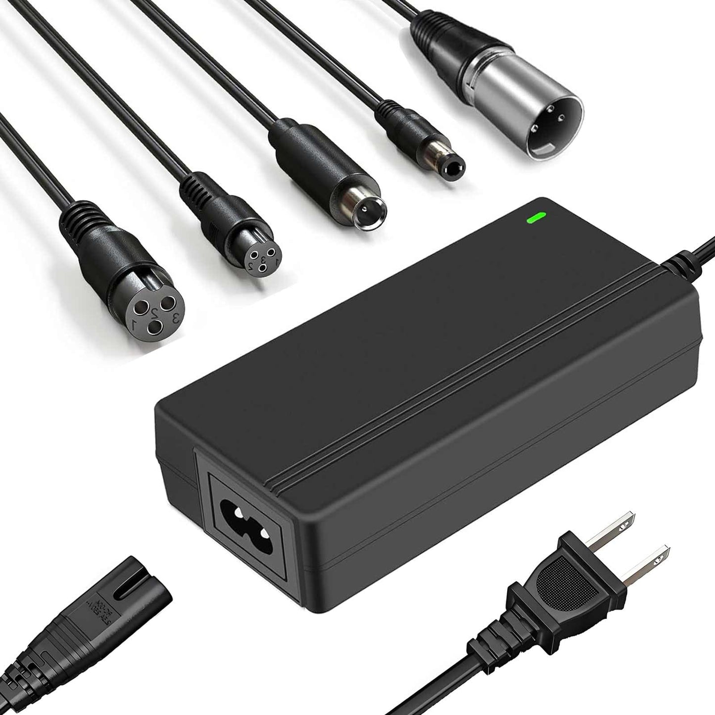 42V 2A Replacement Charger for 36V Electric Scooter Ebike Lithium Battery, 5 in 1 Scooter Charger for Gotrax, Jetson, Swagtron, Brid, Segway, Razor, Sisigad, Xiaomi,Ninebot