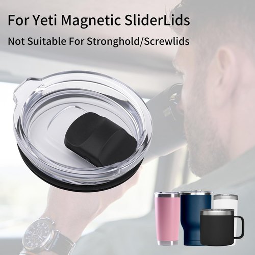 Magnetic Slider Replacement for Yeti, Replacement Magnetic Push block Apply to yeti lid 10 oz, 16 oz, 20 oz, 26 oz, 30 oz, Lid Slider Push Block Parts for Yeti Rambler(5 Pack)