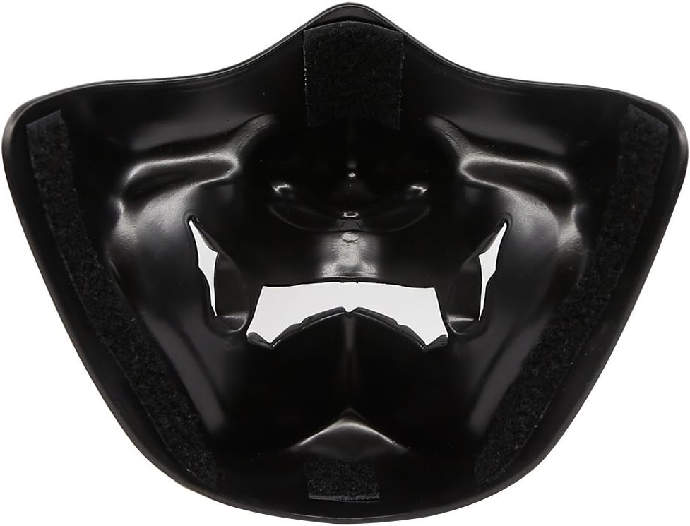 ATAIRSOFT Halloween Costume Cosplay BB Gun Evil Demon Monster Kabuki Samurai Hannya Oni Half Cover Airsoft and Prop Mask