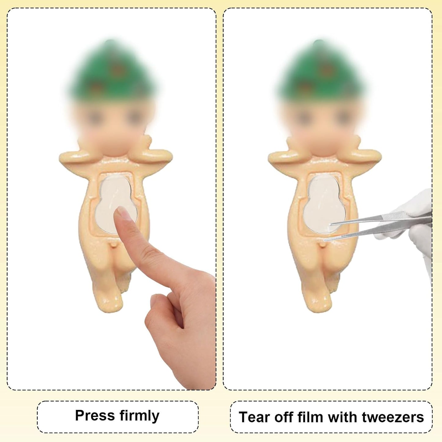 Adhesive Tape for Sonny Angel Hippers, 240Pcs Waterproof Double Sided Stickers for Sonny Baby, Nano Tape for Mini Figures Phone Accessories, Sticky Putty for Angel Doll Mini Figures Accessories