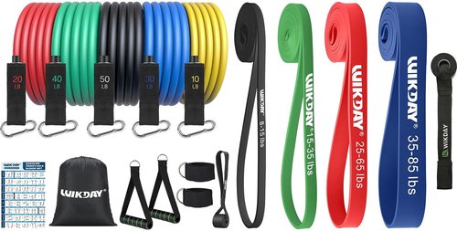 Pull Up Bands with Door Anchor, Resistance Bands with Handles 150/200/250/300 lbs