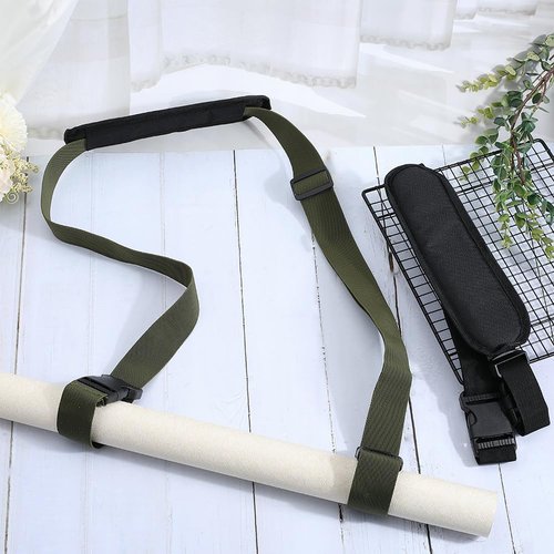 GORGECRAFT 2Pcs 2 Colors Chair Carrying Strap Adjustable Beach Chair Backpack Anti-Slip Shoulder Straps Replacement Universal for Fold able Bikes Scooter Camping Backpacking Picnics Outdoor 42-69 Inch