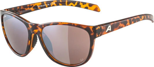 ALPINA NACAN II P - Sunglasses with 100% UV Protection for Adults - Polarized, Mirrored & Shatterproof - Havana Gloss - One Size