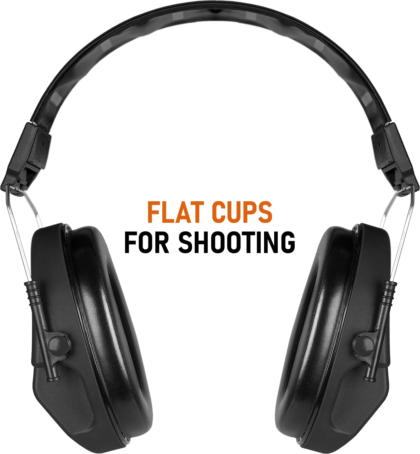 ACE Schakal MIL-I Ear Muffs - Hearing Protectors According to Military Standard for Hunting & Shooting - Tactical & Robust - Black