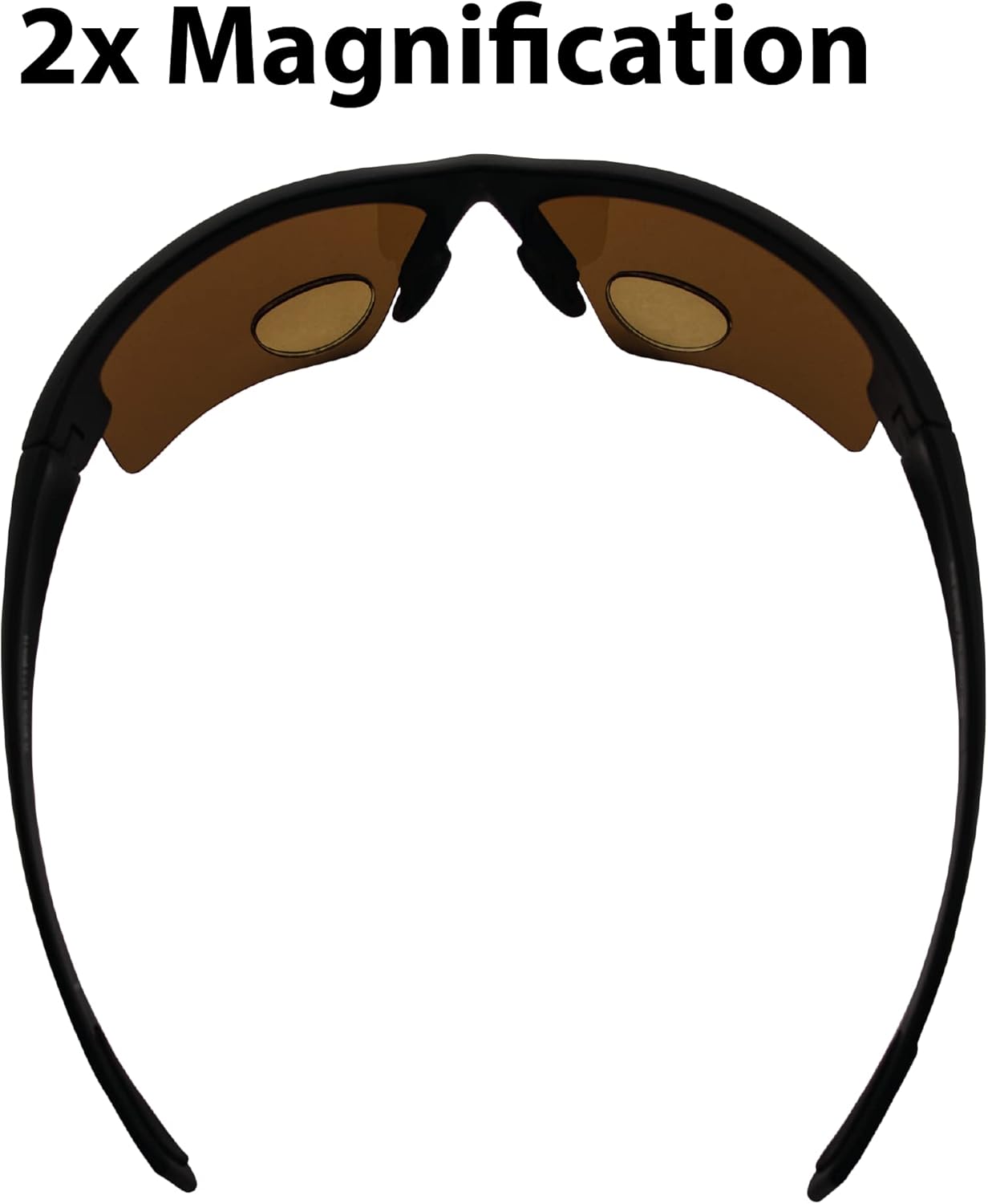 Global Vision BluWater Polarized Bifocal Sunglasses For Men & Women Fishing Glasses With Bifocals +2.0 Magnification Black Frame w/Polarized Brown Lenses