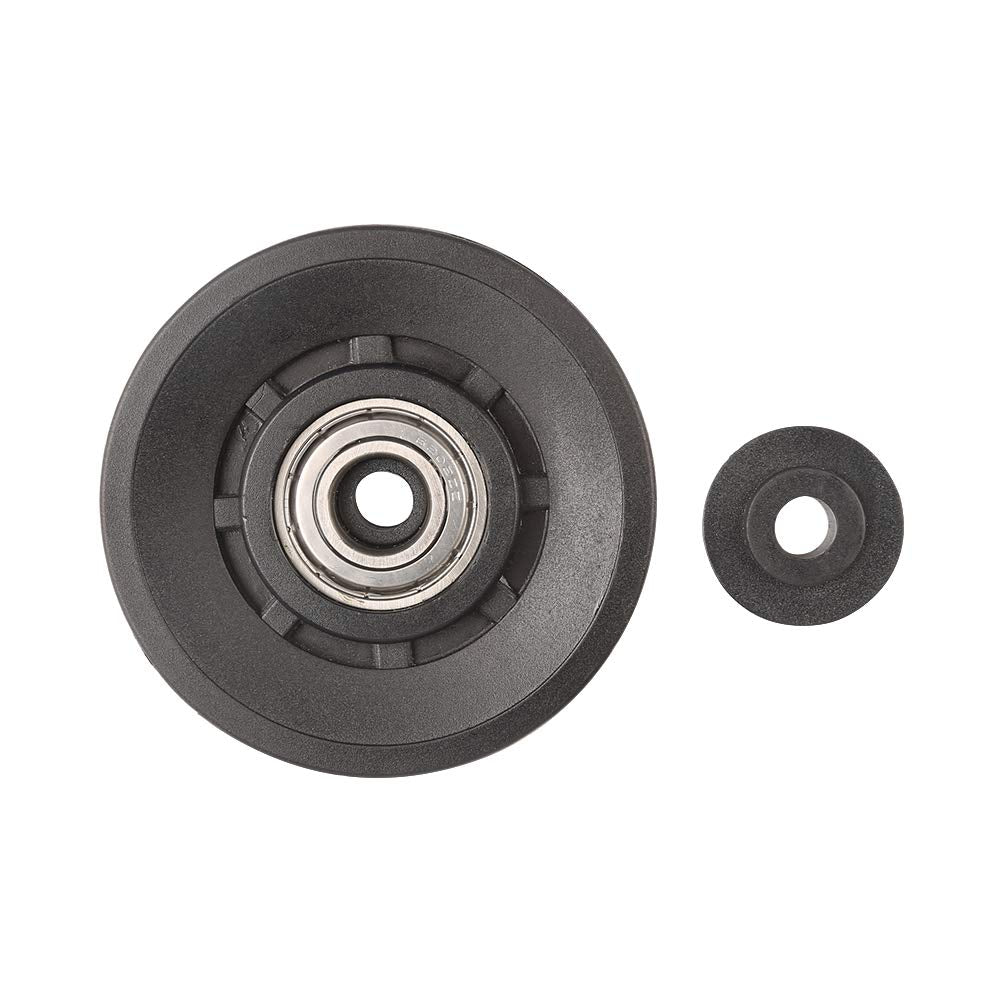 90mm(3.54inch) Universal Bearing Pulley Wheel for Cable Machine Gym Equipment Part Garage Door (2 PCS)