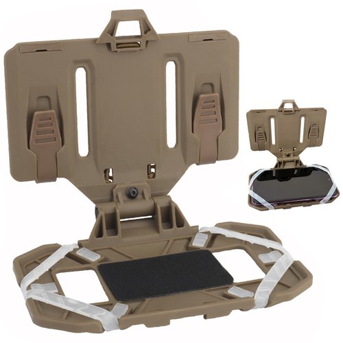 BShasrlim Tactical Vest Phone Holder, Airsoft Vest Accessories molle Mount,Universal Plate Carrier Phone Mount for Screen Size 4.7"-6.7"