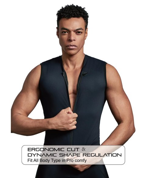 EASYINPRO Wind Tunnel Fabric Mens Sleeveless Cycling Jersey Tops Cycling Vest Bike Biking Vest, Reflective Pocket Black