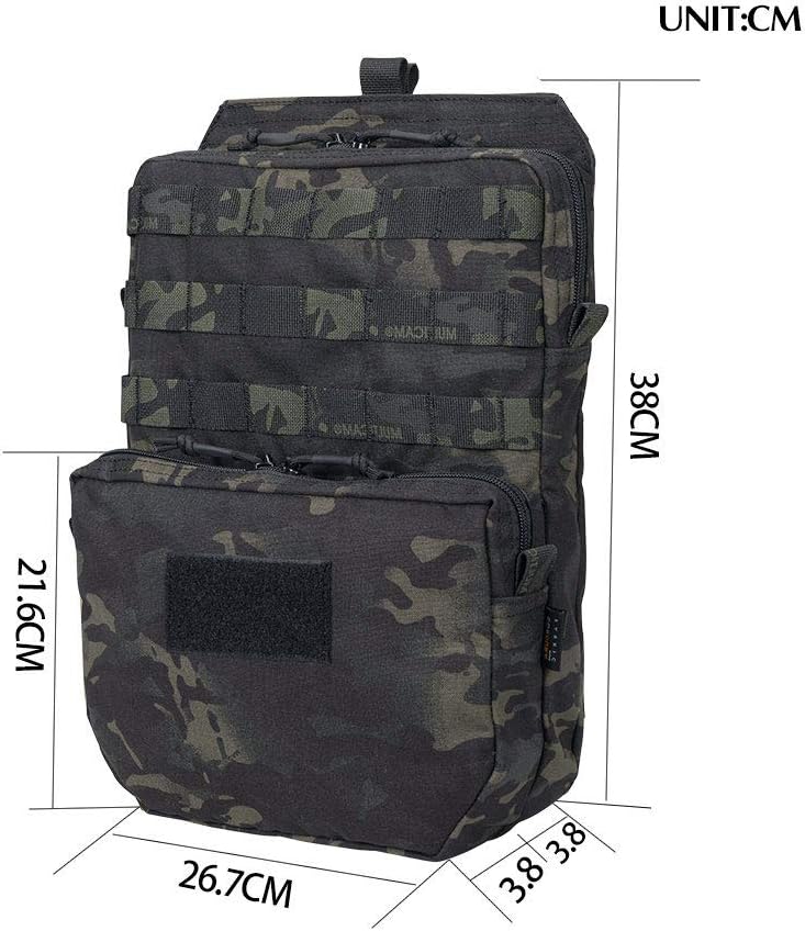 EXCELLENT ELITE SPANKER Tactical MOLLE Hydration Pack for 3L Hydration Water Bladder Molle Vest Accessory