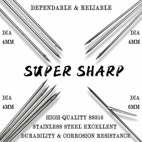 SINGMATOOLS Spearfishing Pole Hawaiian Sling Fishing Spear Set Fiberglass Pole Spear Harpoon Spearfishing Gear 3 Prong Paralyzer Tips 5.5'. Fish Stringer Travel Bag Included Spear Fishing Equipment