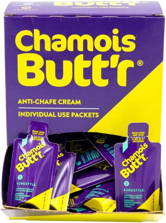 Chamois Butt'r Eurostyle Anti-Chafe Cream for Road, Gravel, Mountain Bike, 8 ounce jar, Cycling Plastic