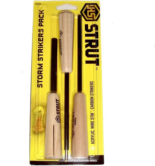 Hunters Specialties Realistic Sounds Easy-to-Use Weather Resistant H.S. Strut Storm Strikers Peg Pack of 3