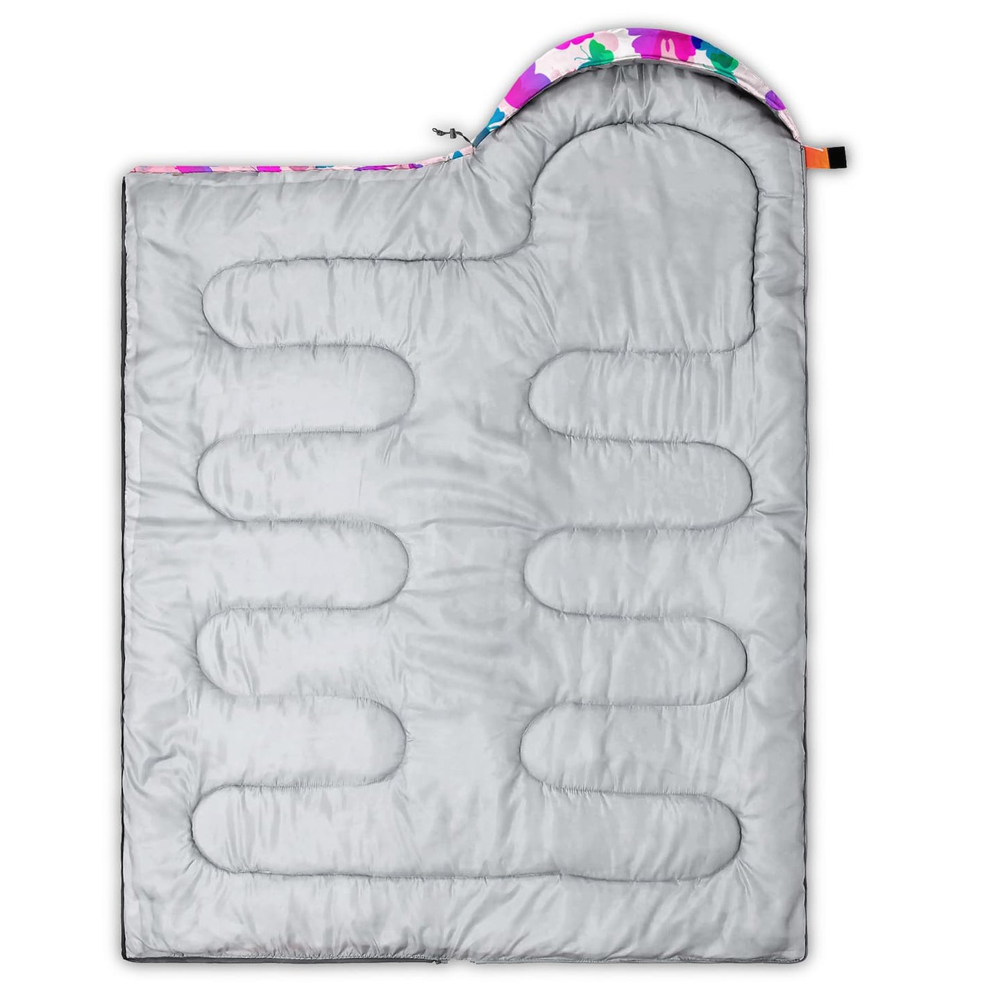 HOSIMA Pink Butterfly Sleeping Bags for Girls,Animal Theme Camping Sleeping Bag for Kids Boys Girls,Waterproof Ultralight Sleeping Bags & Camp Bedding Suitable for All Seasons.
