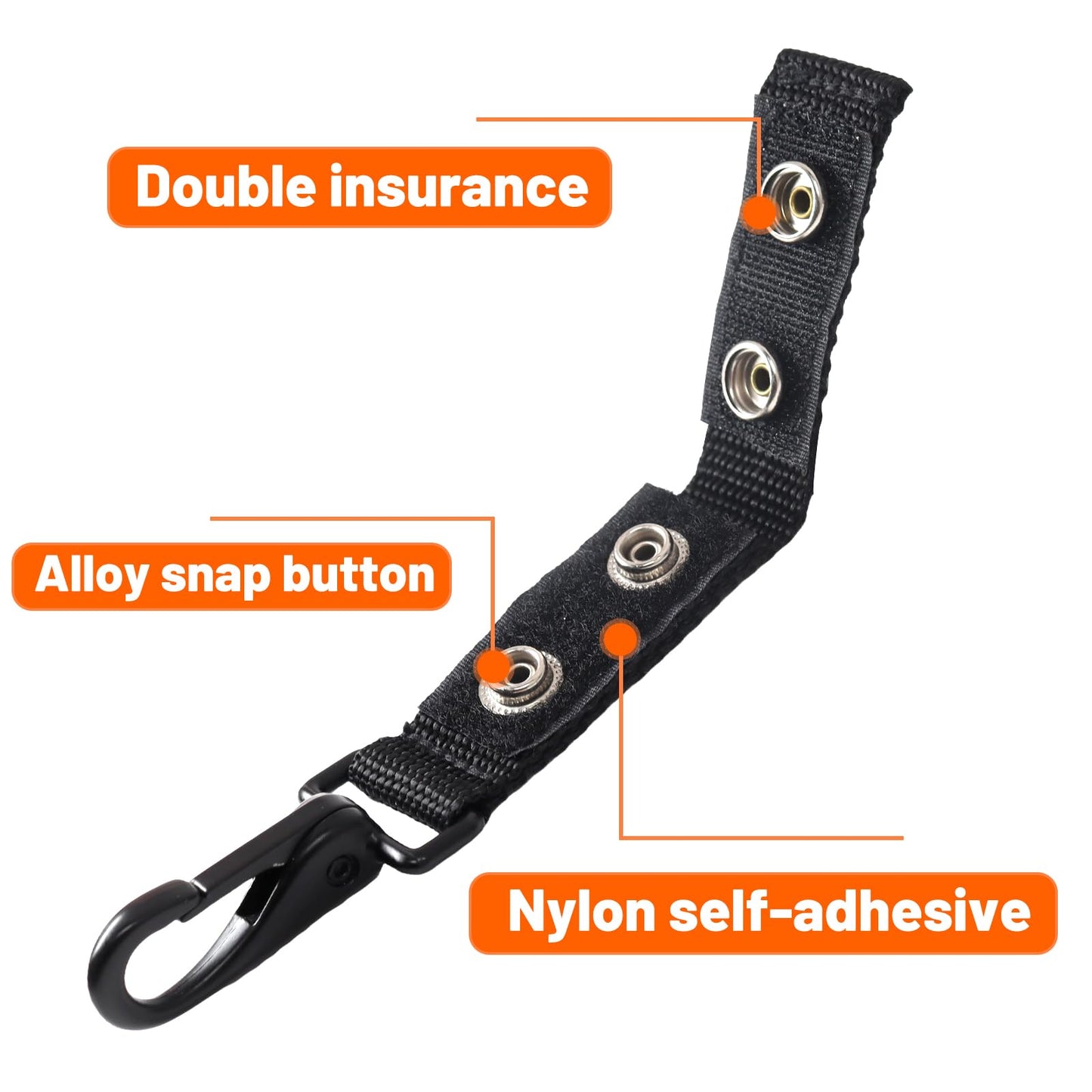 6 Duty Holders and 1 Duty Keychain, Tactical Belt Clips and Nylon Keepers, Elastic Bands for Pants Loops