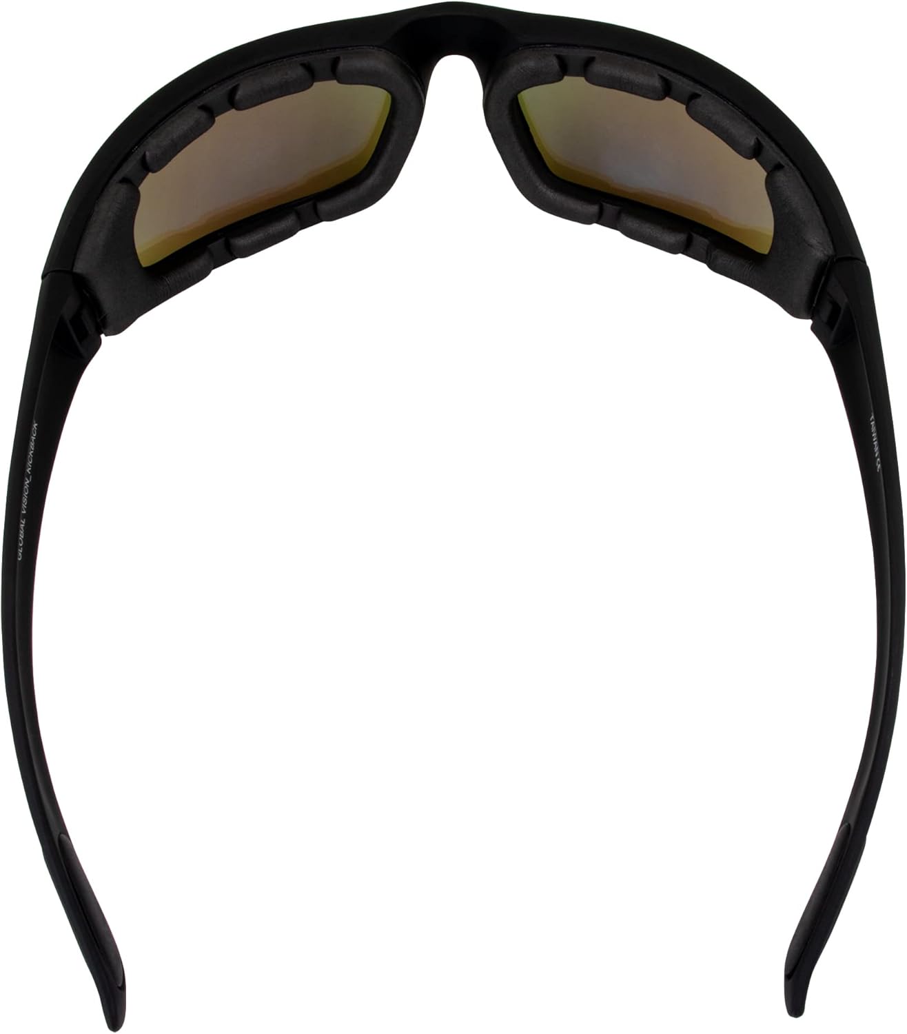 Global Vision Eyewear Black Frame Kickback Riding Glasses with GT Lenses
