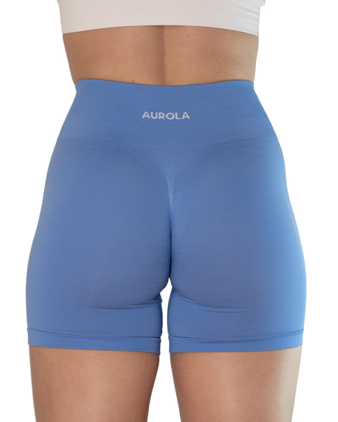AUROLA Intensify V2.0 Women's Workout Shorts Athletic Running Shorts, Seamless High Waist Sport Gym Yoga Shorts 3.6 Lavender Lustre