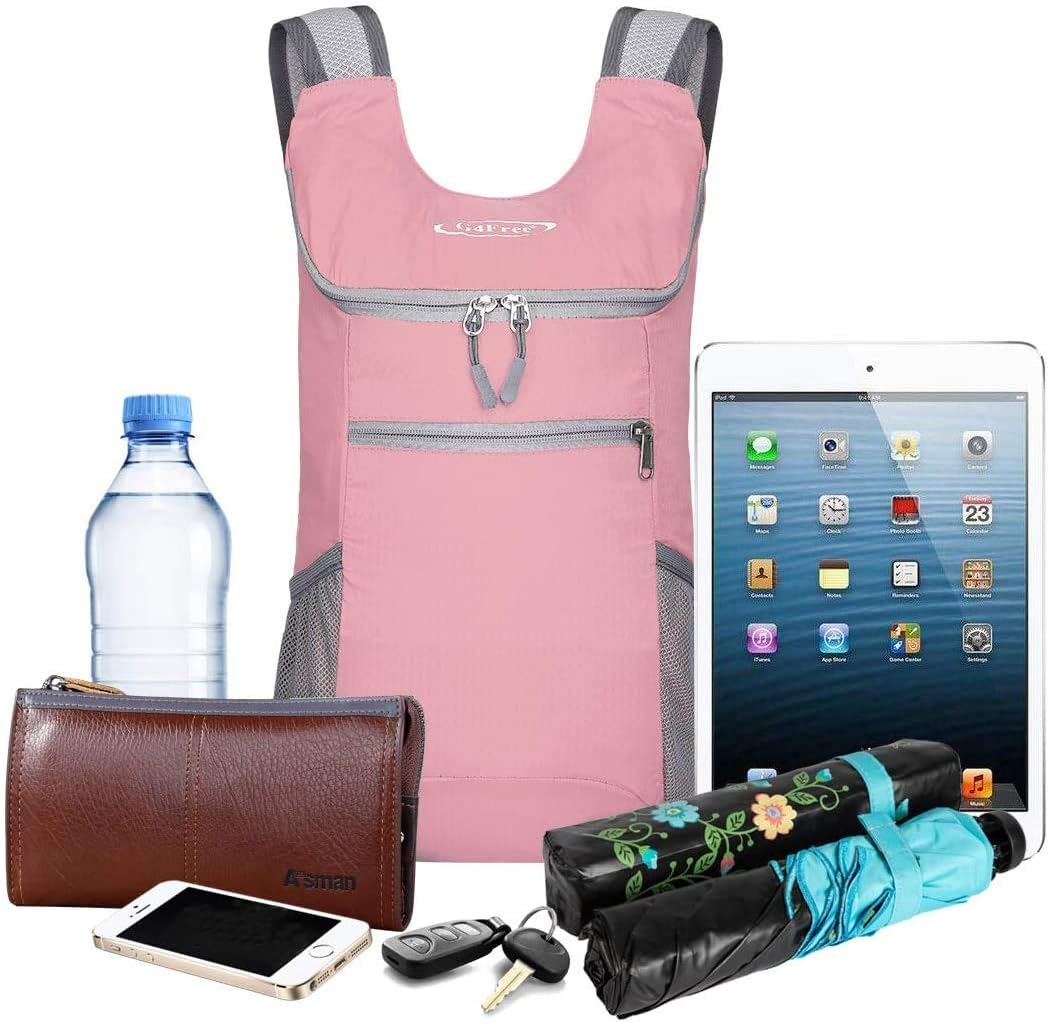 G4Free Lightweight Packable Hiking Backpack for Men Women Small Hiking Daypacks Foldable Shoulder Pack Casual Outdoor Bag 11L