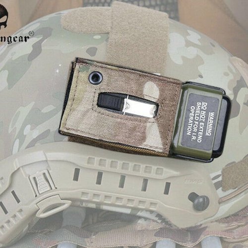 EMERSONGEAR MS2000 Tactical Airsoft Distress Marker Protective Pouch with Hook for Tactical Helmet Strobe Light AOR2