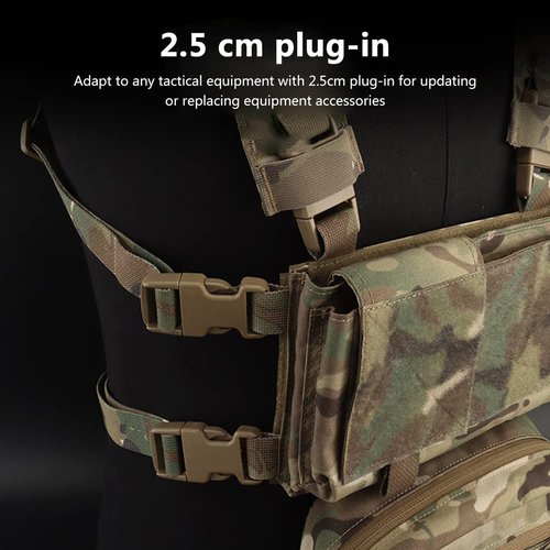 YASHALY 2pcs 1'' Secure and Reliable Tactical Quick-Release SRB QASM Buckles Side Release Buckle for Heavy-Duty Use (BK)