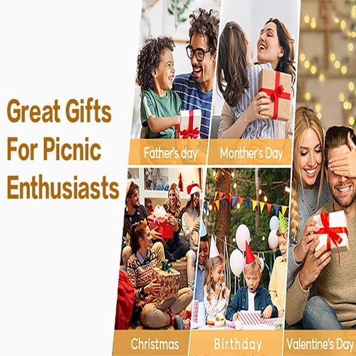 Mrchrogge Extra Large Picnic Outdoor Blanket, 70''x 70'' Foldable Blankets Gingham Zuktcr Picnic Mat for Beach, Camping Grass Lawn (Khaki)
