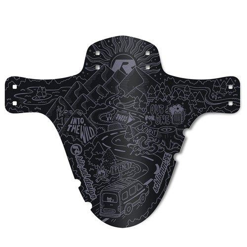 Riesel Design - Front Bike Fender for Face and Suspension Fork Protection - Secure Fit, for Enduro, Trail, All Mountain, Cross Country, Freeride, Downhill or E-MTB - Schlamm:PE - Vanlife