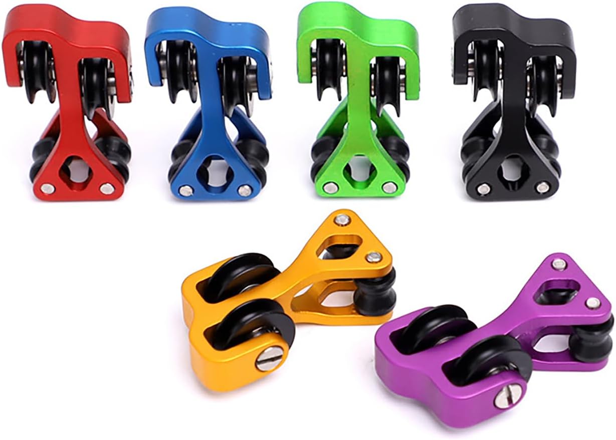 Aluminum Compound Bow Cable Slide Archery Bow String Splitter Roller Glide Replacement Bowstring Separator Arrow Pulley