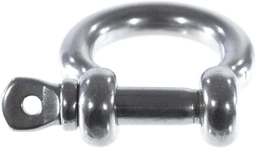 Paracord Planet Stainless Steel and Alloy B-Shackles, D-Shackles, O-Shackles, & U-Shackles for Paracord Survival Bracelets (Pack and Single Sizes)