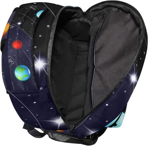 Backpack Universe Space Galaxy Solar System Shoulder Bag Daypack Travel Hiking for Boys Girls Men Women